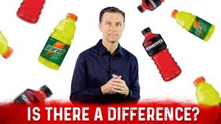 Gatorade vs Powerade Which One Is Better For Dehydration – Dr Berg [upl. by Ecila]