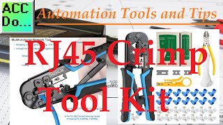 Automation Tools  RJ45 Crimp Tool Kit [upl. by Zebapda]