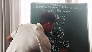 Deriving quadratic equations with completing the square [upl. by Kadner71]