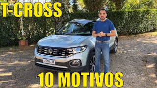 10 motivos para conhecer o Volkswagen TCross Highline 14 TSI 2023 [upl. by Kalle]