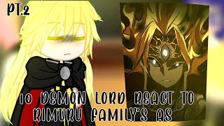 × 10 Great demon lord react to Rimuru family as × 2  Father as hajun [upl. by Quill]