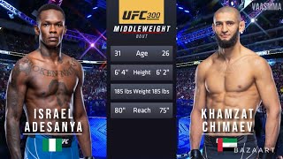 ISRAEL ADESANYA VS KHAMZAT CHIMAEV FULL FIGHT UFC 300 [upl. by Ettesyl64]