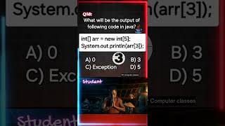 Java MCQ 18 Java Arrays  Find the Java output amp Put answer in Comment box shorts icse [upl. by Aleik]
