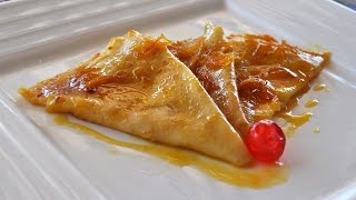 Crepes Suzette  Recetas Mallorquinas [upl. by Nerta336]