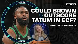 Could Jaylen Brown 650 outscore Jayson Tatum 500 in East Conference Finals 👀  ESPN BET Live [upl. by Ardme]