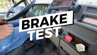 2024 ENTIRE UPDATED BRAKE TEST CLASS A CDL [upl. by Bergeron]