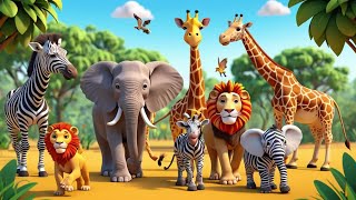 Animal song dance  English Songs for kids  Cartoon for kids [upl. by Rolfston720]