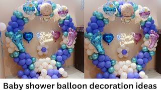 Simple amp Easy Baby Shower Decoration Ideas At Home under budget Blue amp Pink Theme party decoration [upl. by Tini]