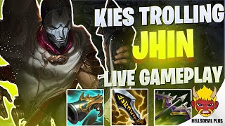 Jhin With Kies Trolling  Wild Rift HellsDevil Plus Gameplay [upl. by Echo]