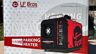 LF BROS Diesel Heater Setup And Review Portable Diesel Heater From Amazon hottent hottentcamping [upl. by Nadbus]