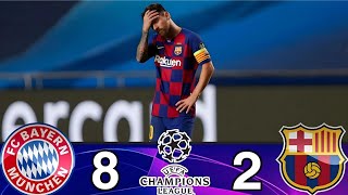 Bayern Munich harsh on Barcelona in a crazy match Bayern Munich 82 Barcelona [upl. by Adnilemre840]