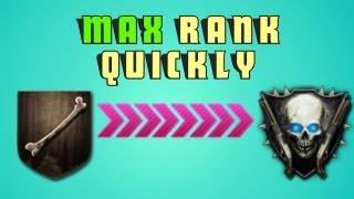 Black Ops 2 Zombies  How To Get To Max Rank Quickly Updated Version [upl. by Zahc]