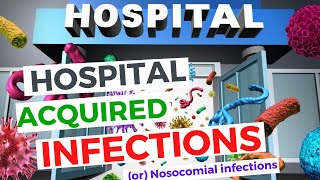 Hospital Acquired Infections Nosocomial Infections  UTI CLABSI HAP and SSI  Made Easy [upl. by Ferino60]