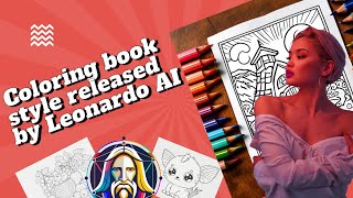 AI Image Generation Adult Coloring Books with Leonardo AI [upl. by Ahsitahs]