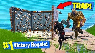 THANOS TRAP TROLLING In Fortnite Battle Royale [upl. by Sheree]