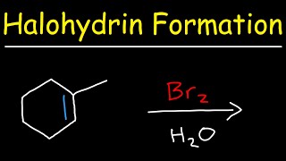 Alkene  Br2  H2O [upl. by Naujuj]