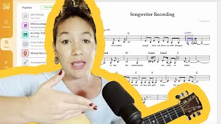 Julia Kamanda creates super fast lead sheet with ScoreCloud Songwriter [upl. by Kevyn298]