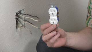 How to replace an electrical outlet [upl. by Ellertal]