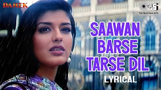 Saawan Barse Tarse Dil  Lyrical  Hariharan  Sadhana Sargam  90s Love Song  Sonali Akshaye [upl. by Nelhsa735]