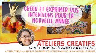 A vos agendas pour les ateliers créatifs de janvier 2024 à Martignargues secteur Alès Nîmes Uzès [upl. by Madancy121]