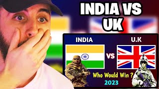 Brit Reacts to India vs UK Military Power Comparison 2023 [upl. by Klemens762]