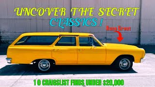 CRAIGSLIST CLASIC CAR FINDS FOR SALE BY OWNER 10 AMAZING DEALS UNDER 20000 [upl. by Euqinaj219]