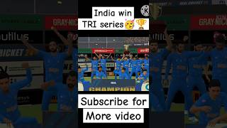 India 🇮🇳 win the TRI series final 🥳🏆 🇮🇳 VS 🏴󠁧󠁢󠁥󠁮󠁧󠁿 shortsfeed trending shortvideo viralshort [upl. by Prowel]