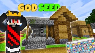 4 VILLAGE At Spawn 🤯 amp 5 BLACKSMITH 🤩  GOD SEEDS For Minecraft PE 120 HINDI [upl. by Holman]