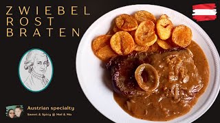 🇦🇹 Zwiebelrostbraten Rezept 🇦🇹 Spezialität aus Österreich [upl. by Nywra]