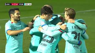 GOLAZO DE KOUNDÉ El Barcelona ya gana 21 al Unionistas  Copa del Rey [upl. by Menashem679]