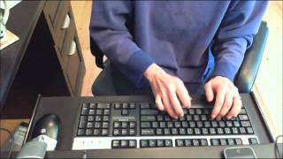 Dr Robinson demonstrates Perfect touch typing to type FAST [upl. by Alahc971]