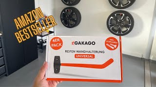 Gakago Reifenhalter Wandhalterung I Amazon Bestseller im Test [upl. by Chevalier375]