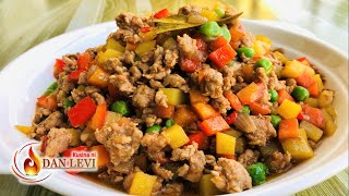 QUICK AND EASY TO COOK GINISANG PORK GINILING RECIPE  GINILING NA BABOY RECIPE [upl. by Adelia]