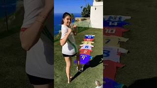 Tee shirts Challenges Celine football football fifaworldcup soccer viralvideo shortvideo [upl. by Hagile968]