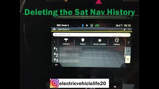 MG ZS EV amp MG5  Deleting the Sat Nav History [upl. by Atnom408]