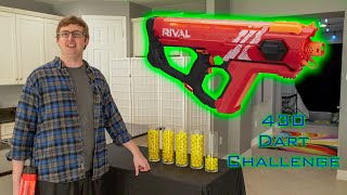 SHOOTING 430 NERF DARTS AS FAST AS POSSIBLE 14  RIVAL PERSES [upl. by Neetsyrk530]