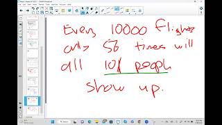 Airline Overbooking Problem 2 Way Tables Conditional Probability Tree Diagrams [upl. by Yunick265]