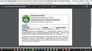 Emissão de Certidões de Regularidade Fiscal [upl. by Eniluqcaj]