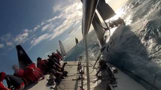 Dramatic TP52 Sailboat Racing Crash  Gladiator vs Sled [upl. by Al]