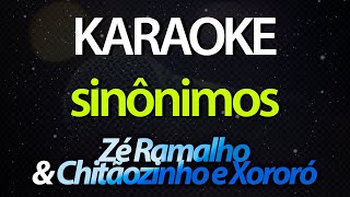 ⭐ Sinônimos De Amor é Amar  Zé Ramalho amp Chitãozinho e Xororó Karaokê Version Cover [upl. by Auoz]