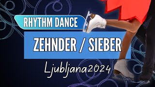 Gina ZEHNDER  Beda Leon SIEBER SUI  Junior Ice Dance Rhythm Dance  Ljubljana 2024 [upl. by Labaw380]