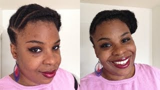 Video188 Tresses plates et chignon CLASSE [upl. by Cassidy]