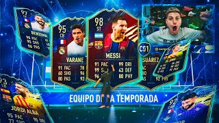 ABRO MI SOBRE DE 3 TOTS DE LA LIGA RECOMPENSAS TOP 100 FUT CHAMPIONS FIFA 21 [upl. by Eitnom]