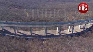 RIJEKAZAGREB MOTORWAY  Aerial TV footage [upl. by Perkin]