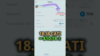 Received 1838 CATI  Binance Web3 Wallet Catizen Airdrop Payment Proof [upl. by Leis]