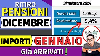 ✅ PENSIONI ➜ RITIRO DICEMBRE 2023 TREDICESIMA  SIMULATORE AUMENTI GENNAIO 2024 📈 ESEMPI IMPORTI [upl. by Denna]