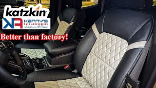 Katzkin Leather Seats in my 2024 GMC Canyon  Interior Makeover [upl. by Sidnarb]