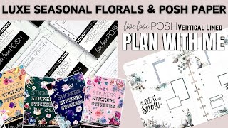 NEW RELEASE amp PLAN WITH ME  CLASSIC VERTICAL LINED LIVE LOVE POSH DISC BOUND PLANNER  LUXE WINTER [upl. by Anileda]