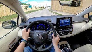 2022 Toyota Corolla Hybrid LE  POV Test Drive Binaural Audio [upl. by Terina]