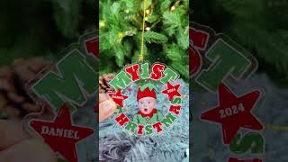 Custom Photo My First Christmas  Personalized Custom Shaped Acrylic Ornament [upl. by Ashil]